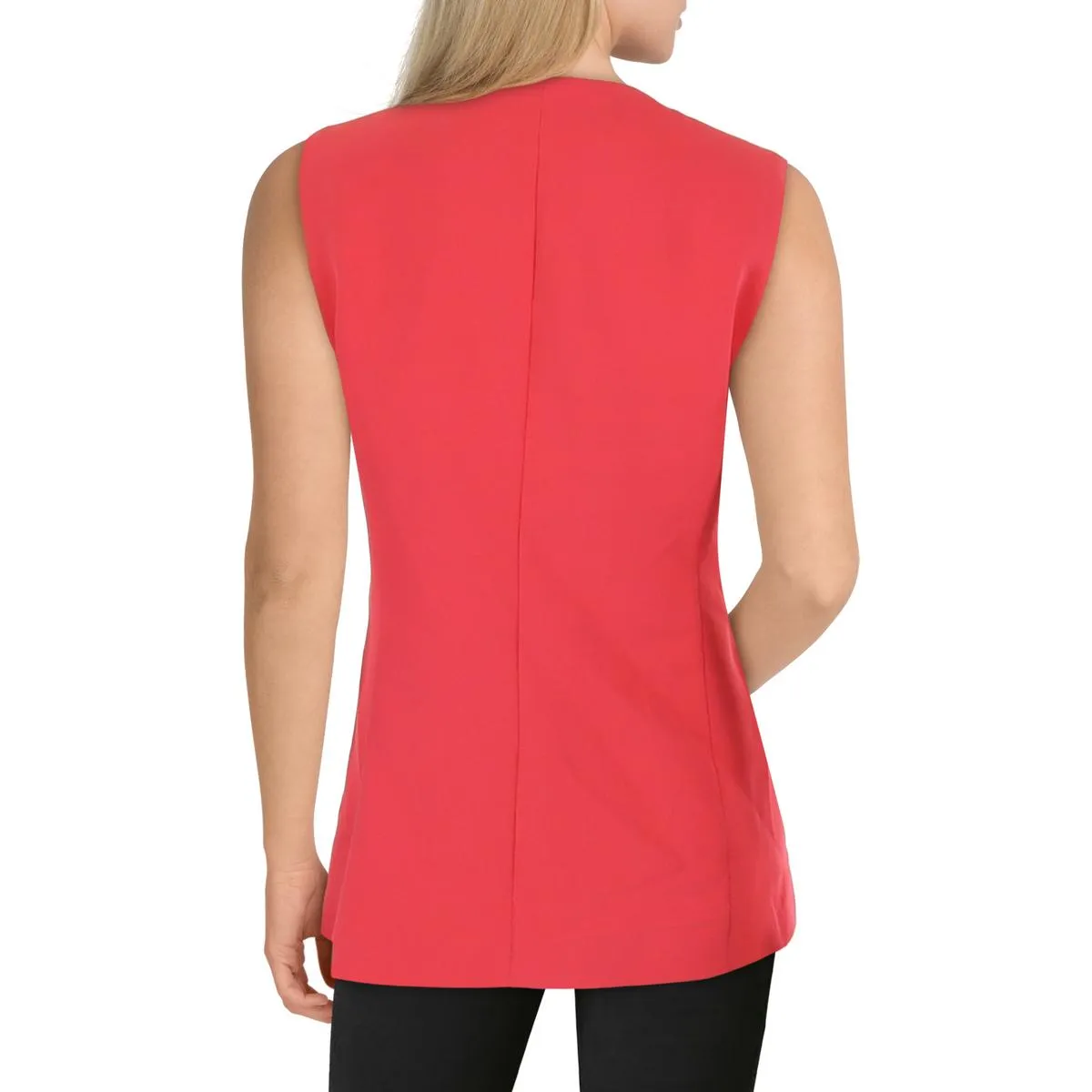 Womens Shoulder Pads Sleeveless Suit Vest