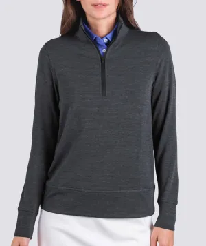 Women’S Wynn Half Zip Pullover In Black Heather