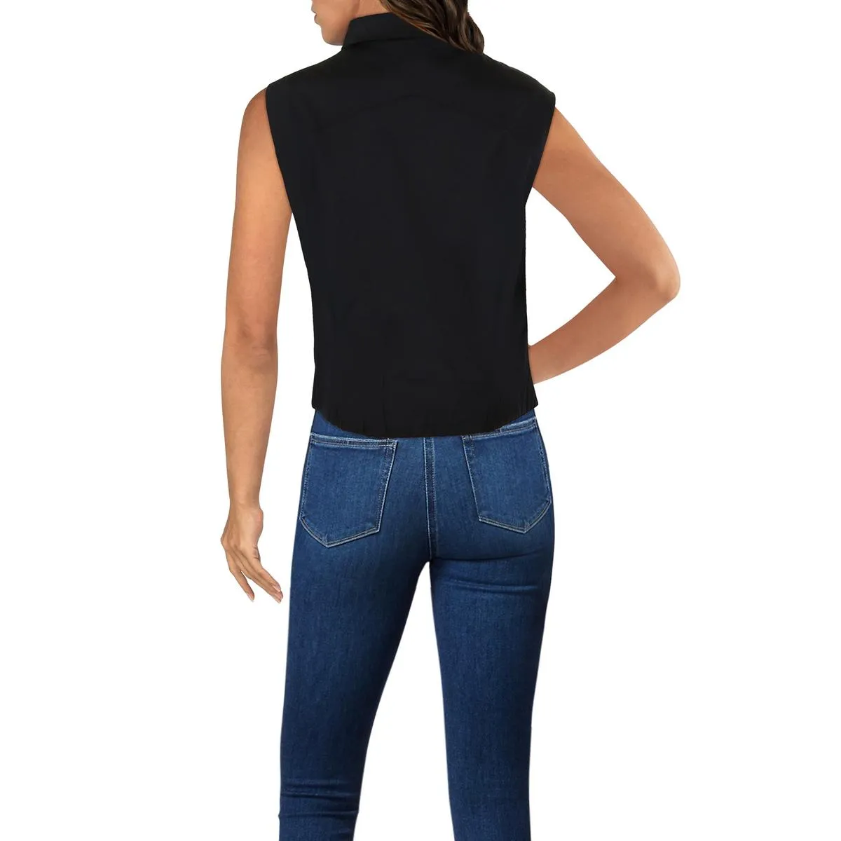 Womens Zip Front Lightweight Outerwear Vest