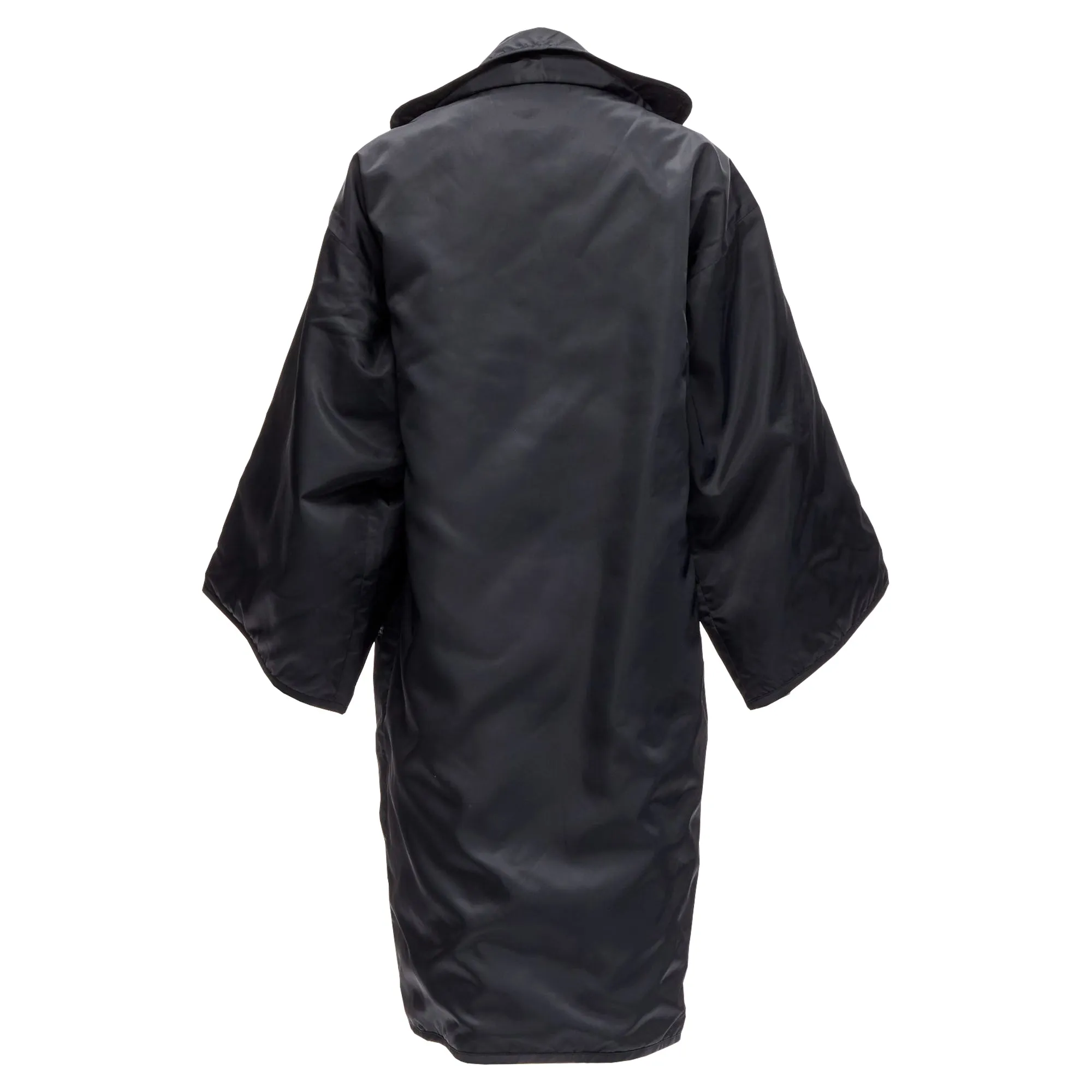 Yohji Yamamoto armhole cutout padded kimono overcoat