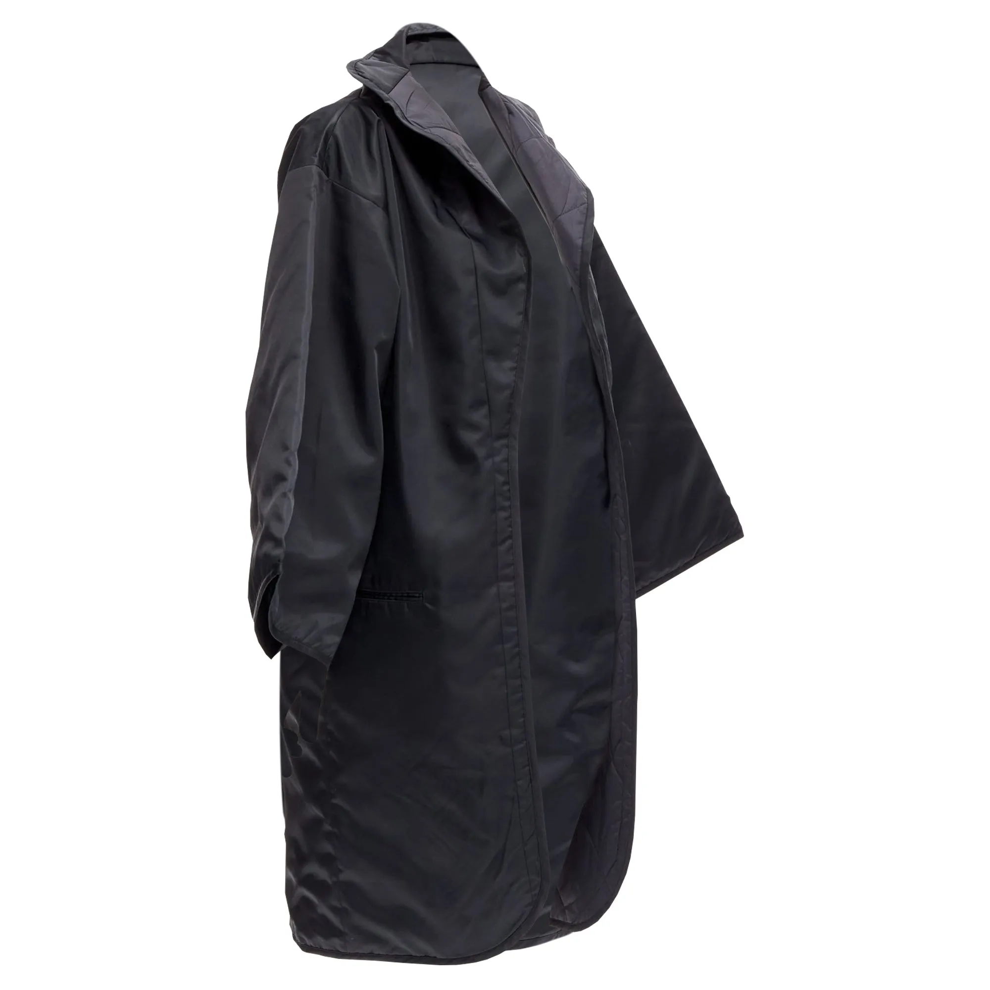Yohji Yamamoto armhole cutout padded kimono overcoat