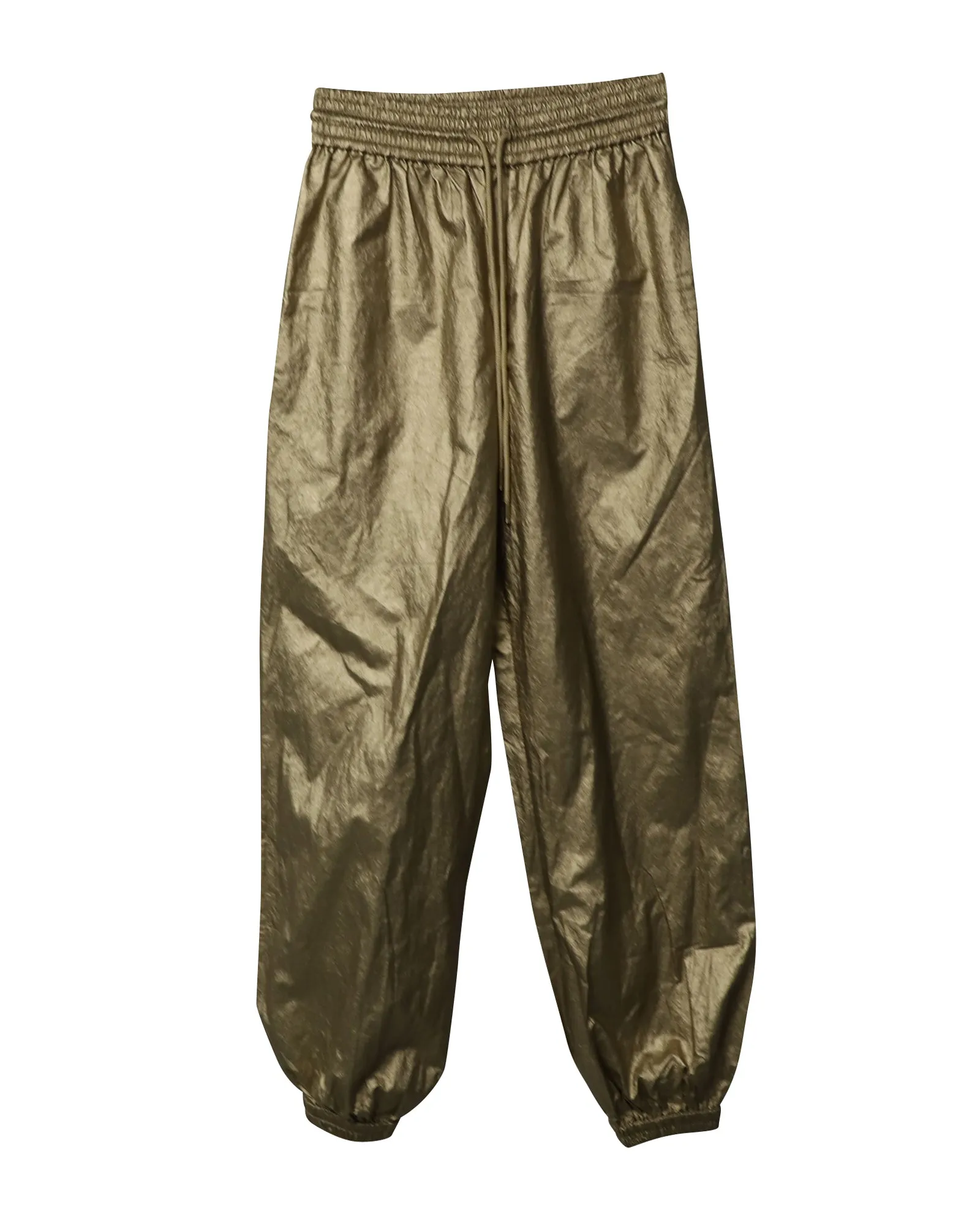 Zimmermann Rhythmic Drawstring Pants in Gold Viscose