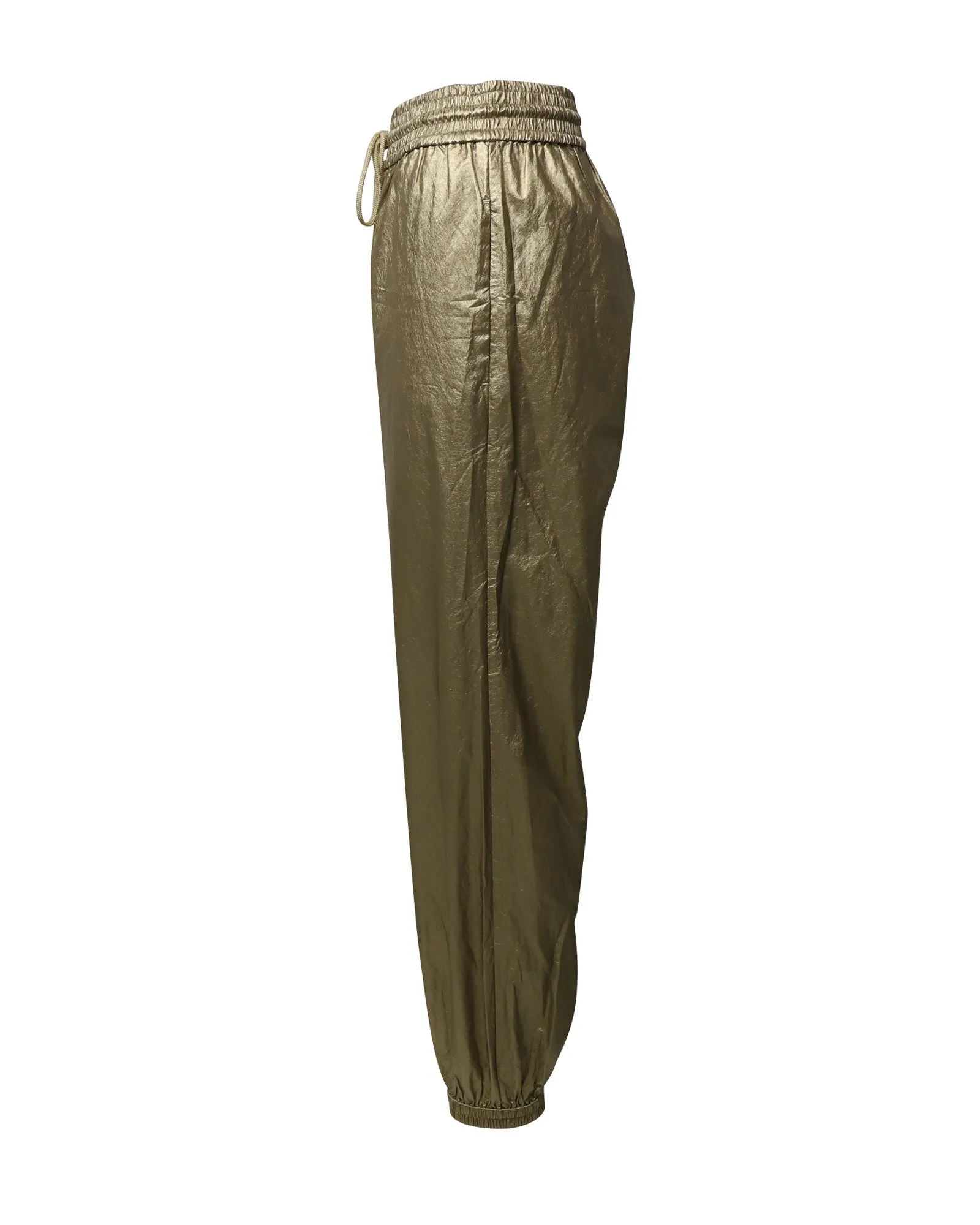 Zimmermann Rhythmic Drawstring Pants in Gold Viscose