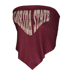 ZooZatz Women's Florida State Tie-back Bandeau - Garnet ZooZatz Clothing Women