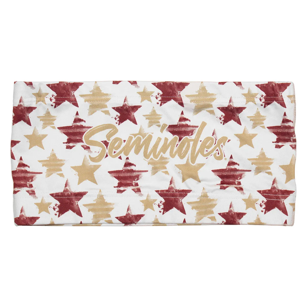 ZooZatz Women's Seminoles Stars Design Bandeau - White ZooZatz Clothing Women